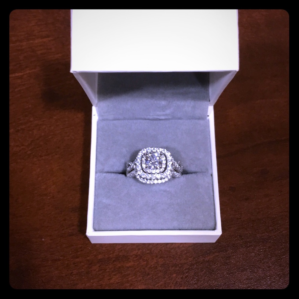 Sterling Silver CZ Bridal Set